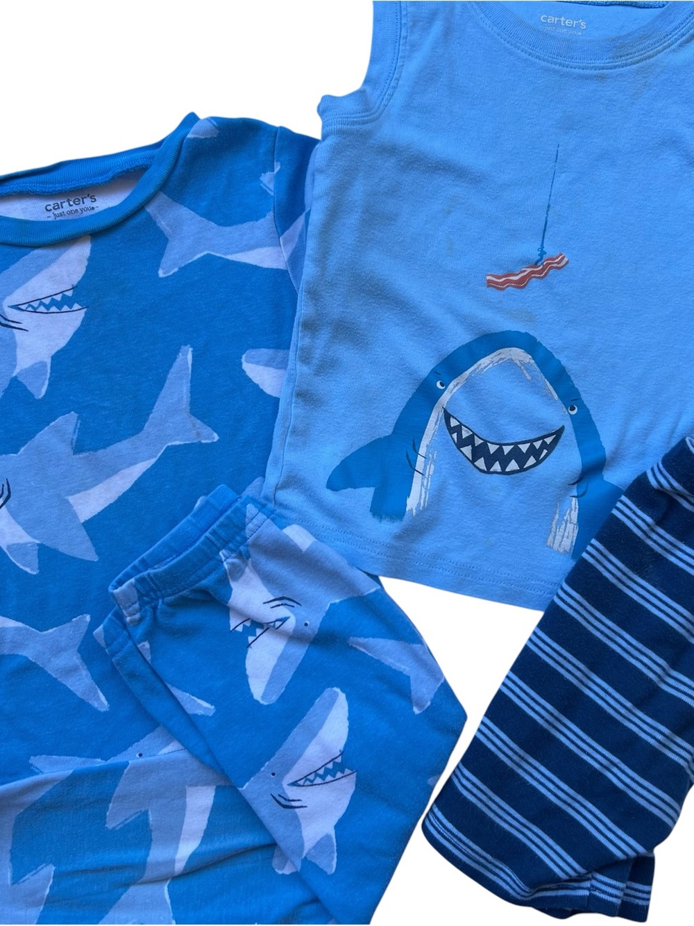 Carter’s - Toddler Boy Shark Pajama Set Pants/Shorts/Sleeveless Size 3T